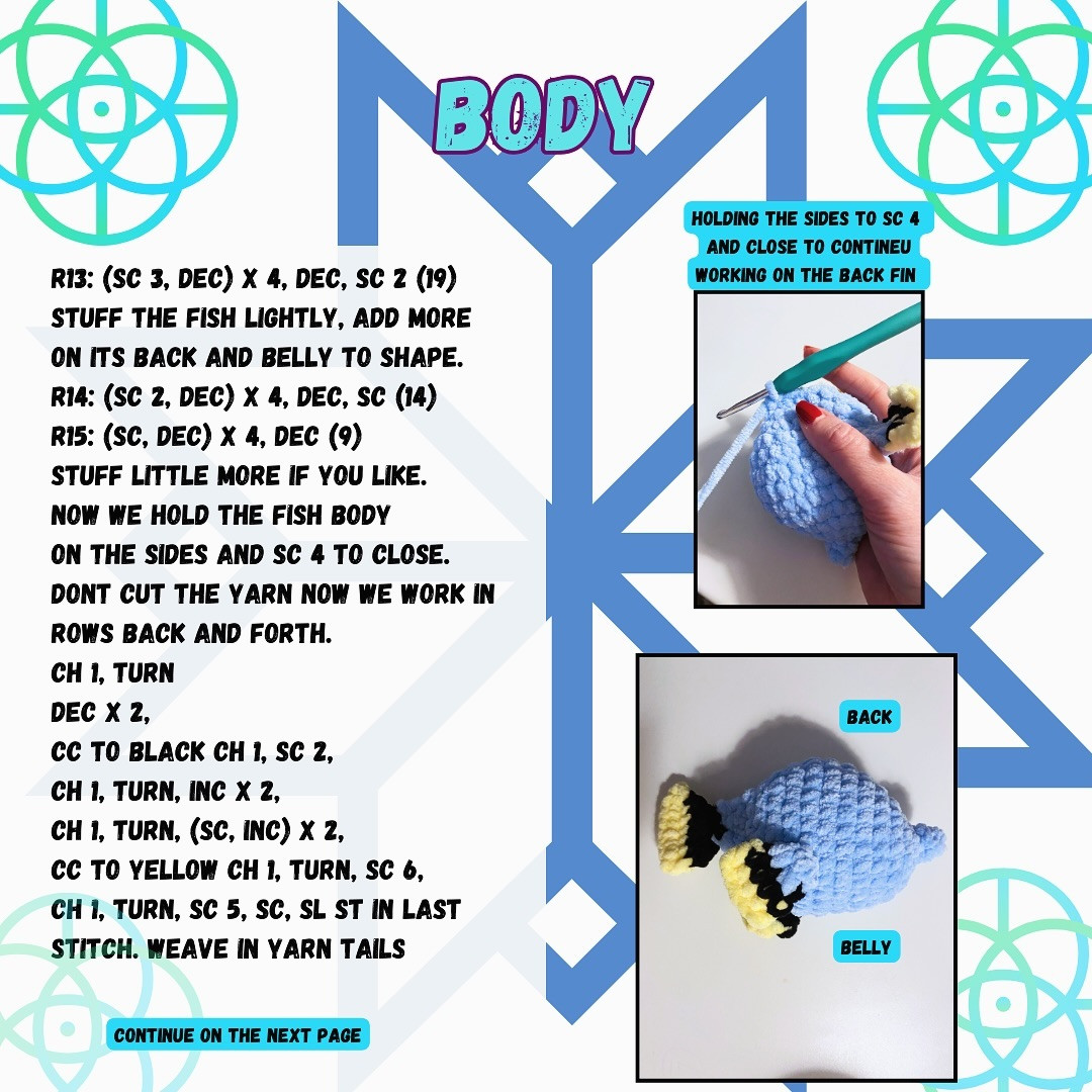 Free Crochet Pattern: Adorable Dory Fish Amigurumi