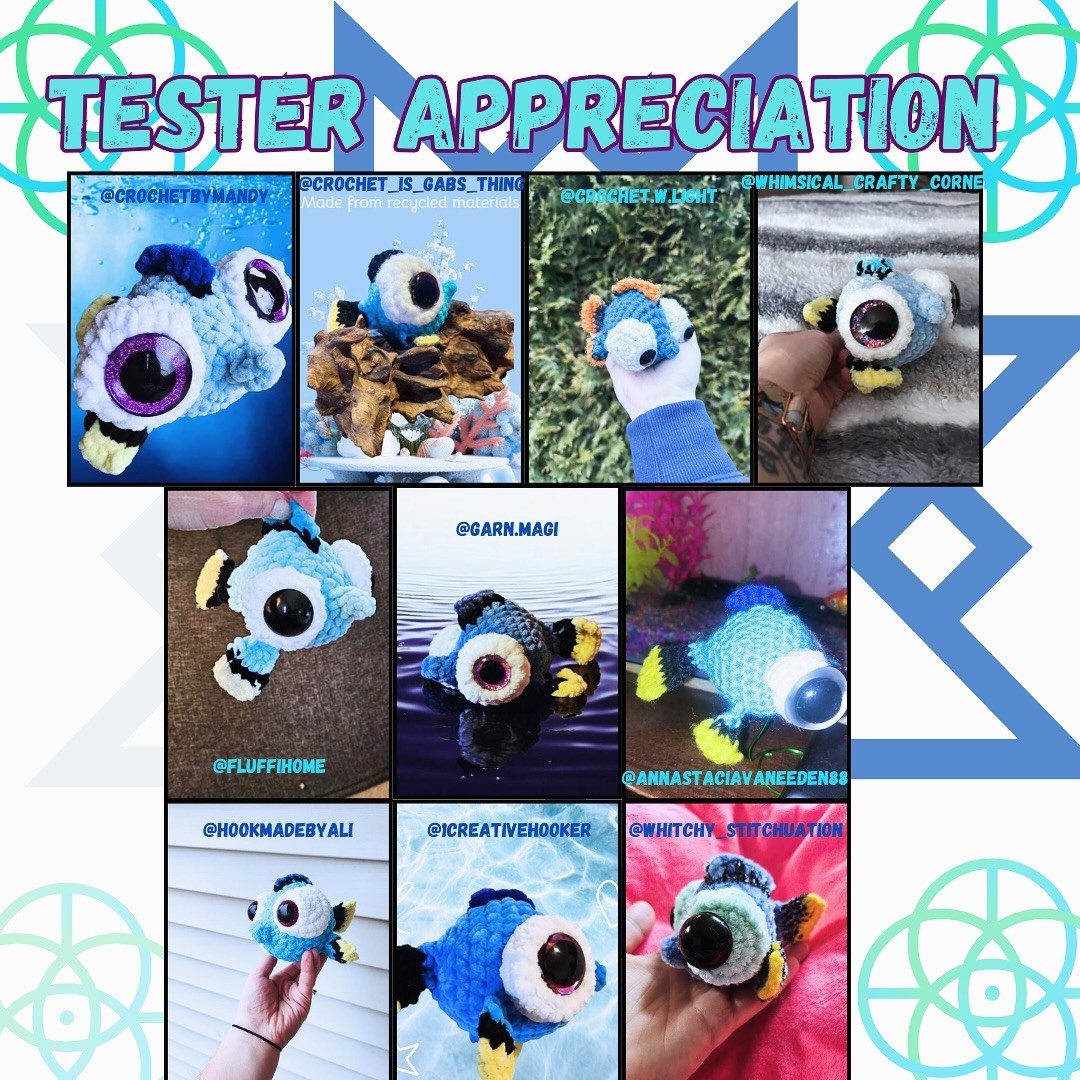 Free Crochet Pattern: Adorable Dory Fish Amigurumi