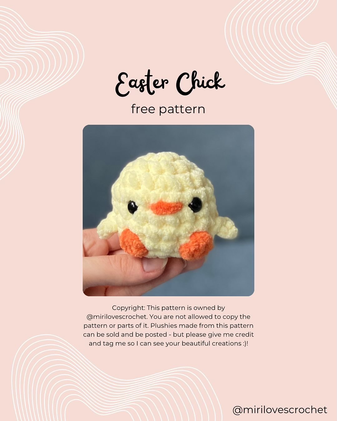 Free Crochet Pattern: Adorable Easter Chick!