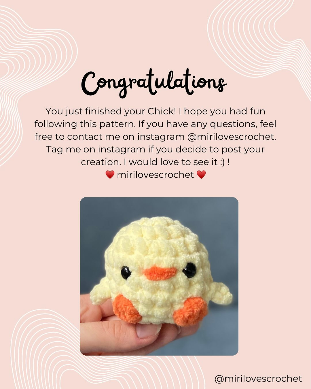 Free Crochet Pattern: Adorable Easter Chick!