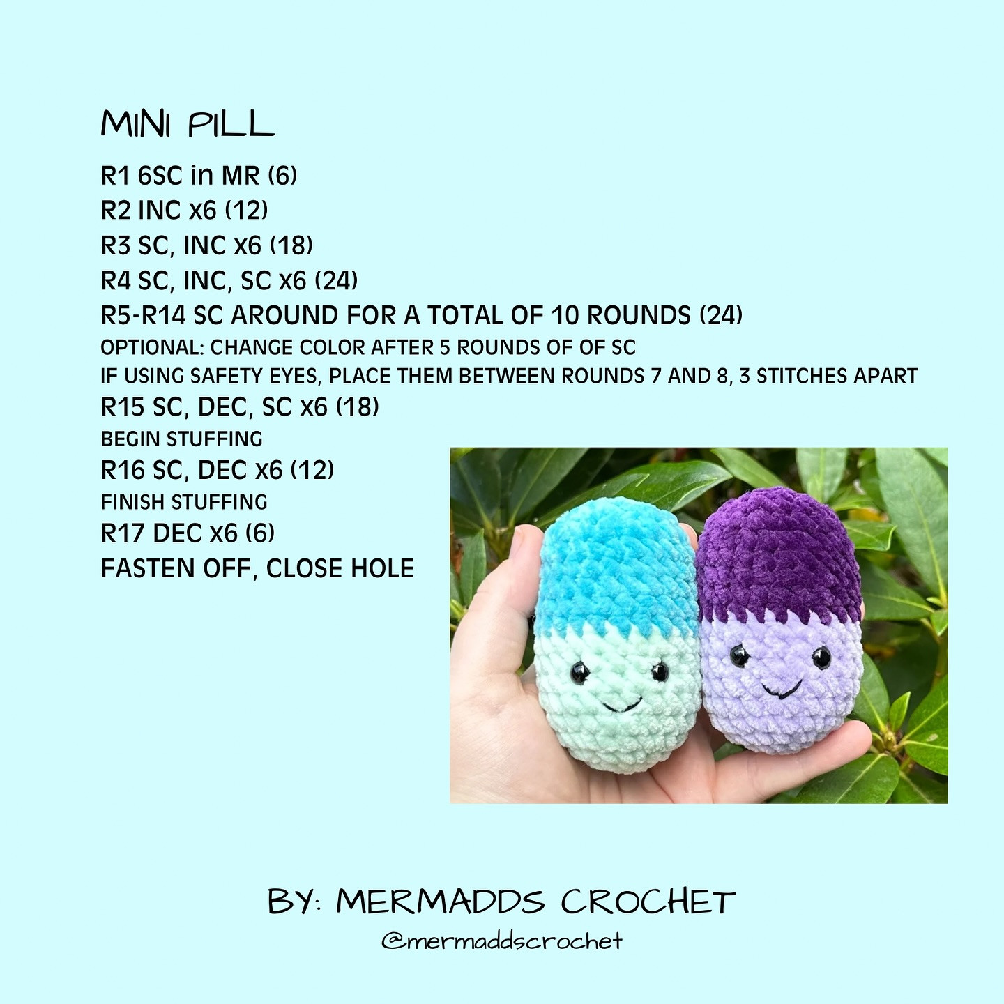 Free Crochet Pattern: Adorable Emotional Pill Amigurumi