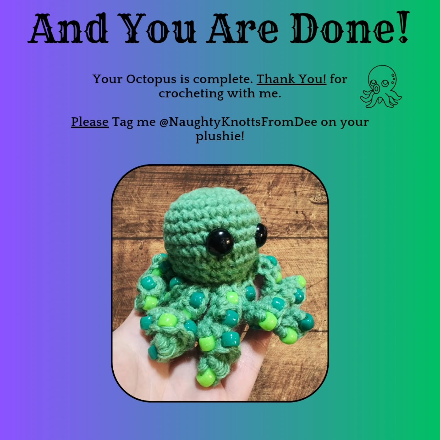 Free Crochet Pattern: Adorable Fidget Octopus