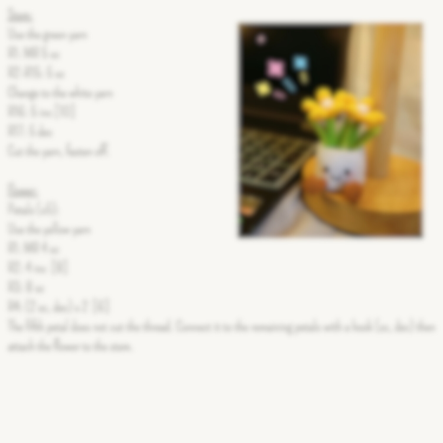 Free Crochet Pattern: Adorable Flower Pot