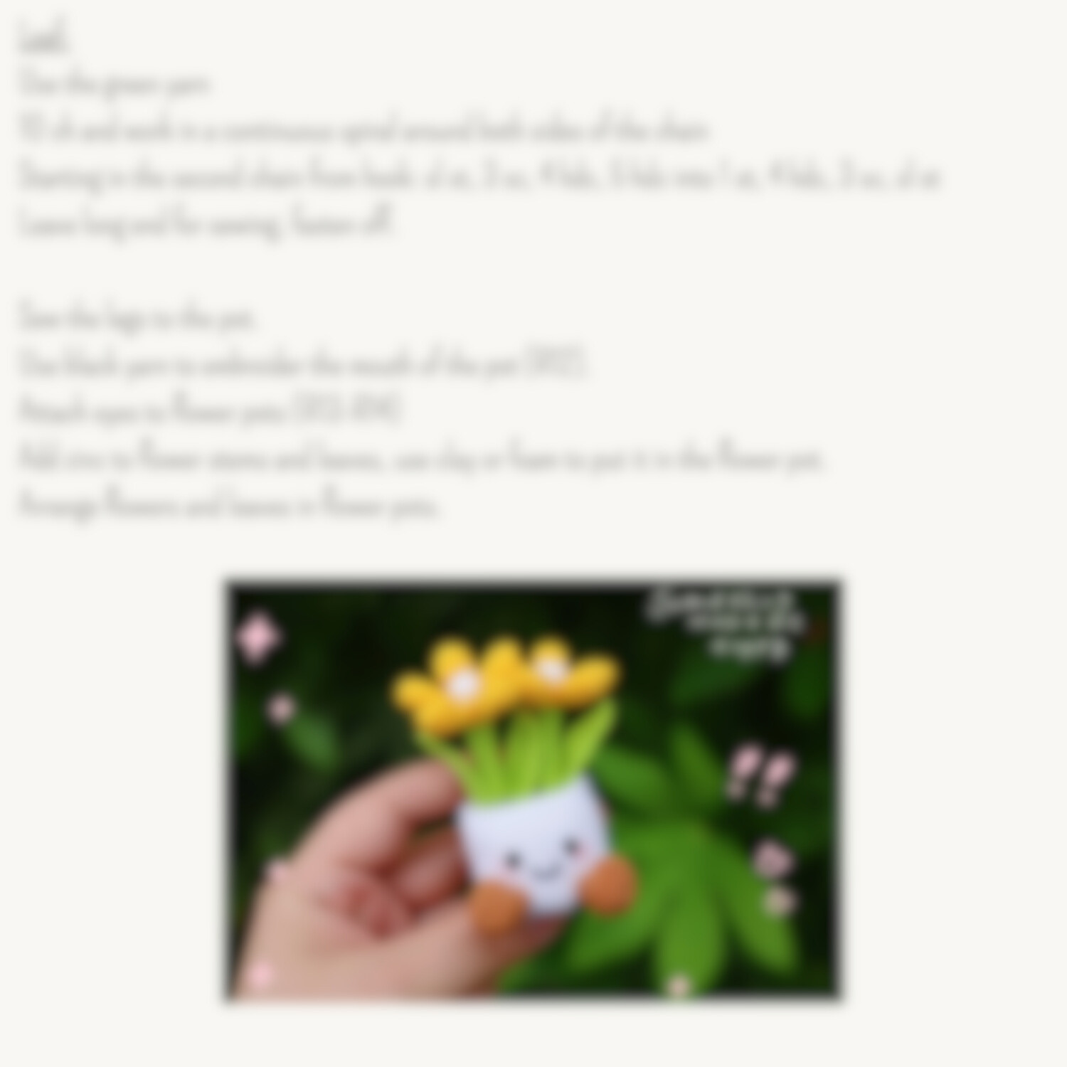 Free Crochet Pattern: Adorable Flower Pot