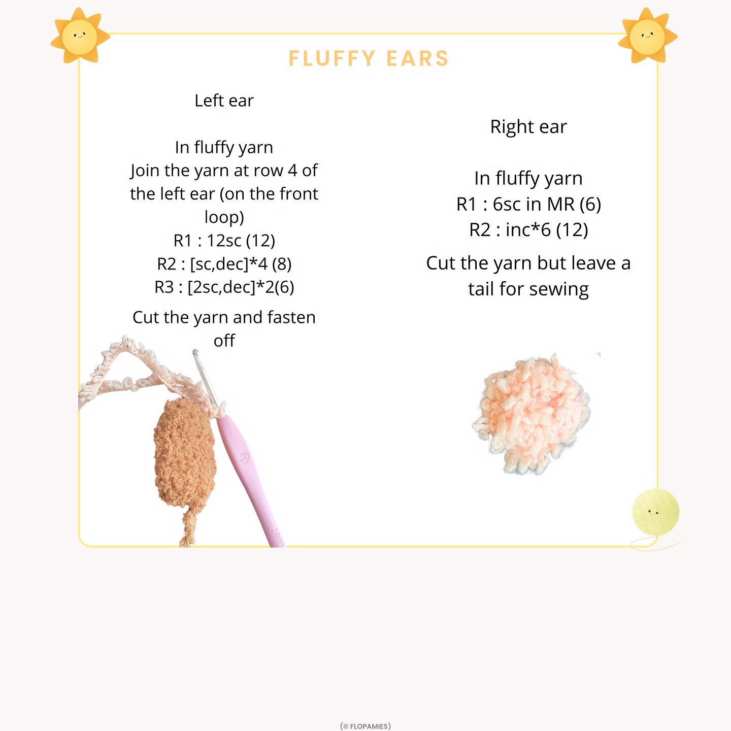 Free Crochet Pattern: Adorable Fluffy Bunny I reached 1k last week and for this milestone