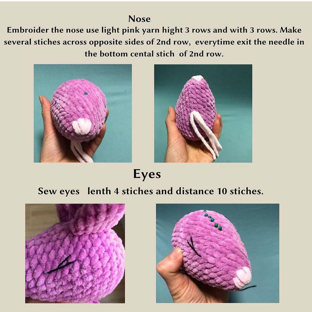 Free Crochet Pattern: Adorable Fluffy Bunny pattern