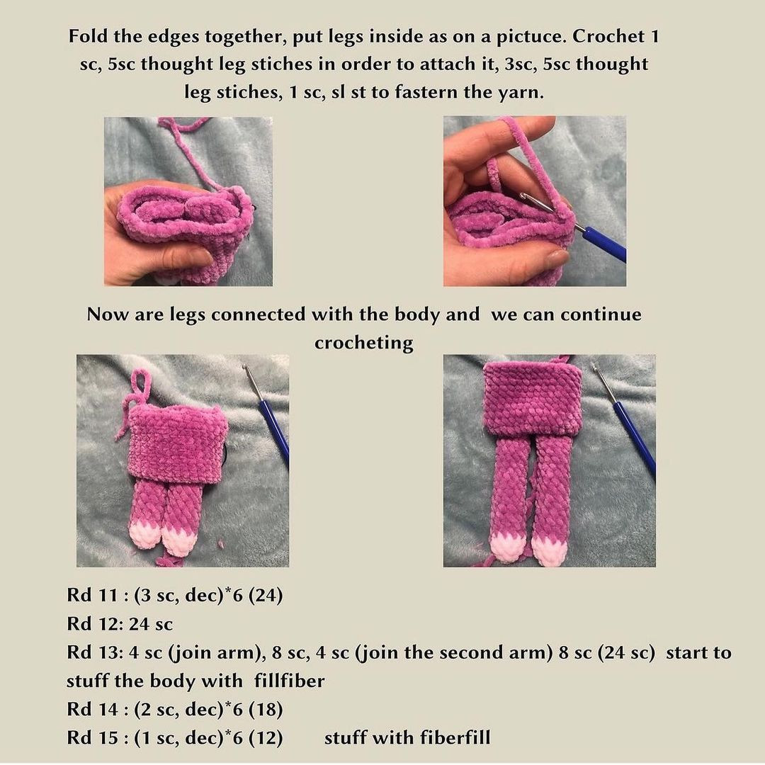 Free Crochet Pattern: Adorable Fluffy Bunny pattern