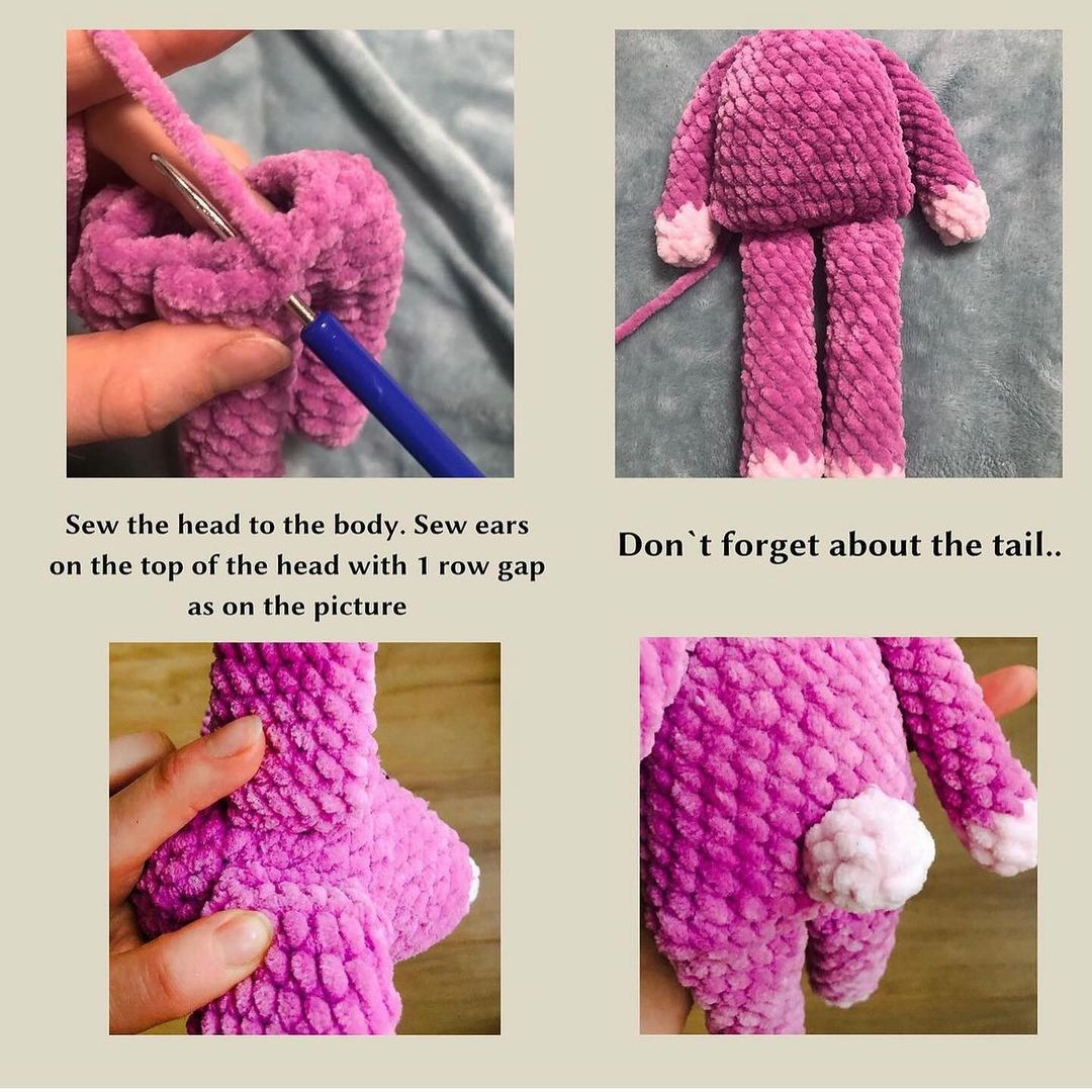 Free Crochet Pattern: Adorable Fluffy Bunny pattern