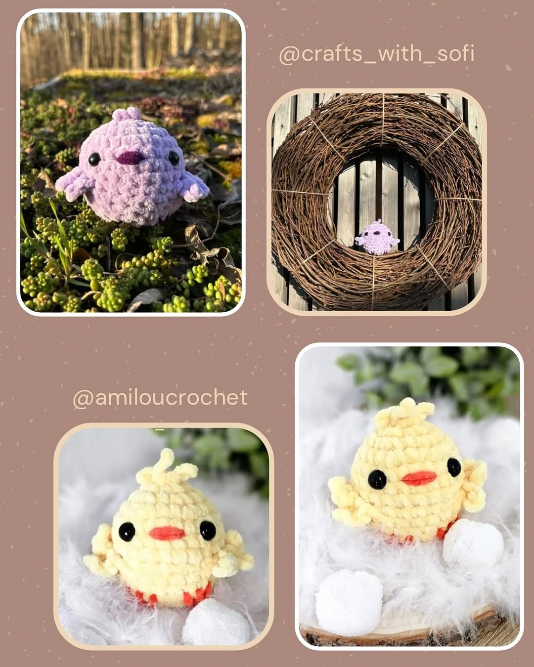 Free Crochet Pattern: Adorable Fluffy Chicks