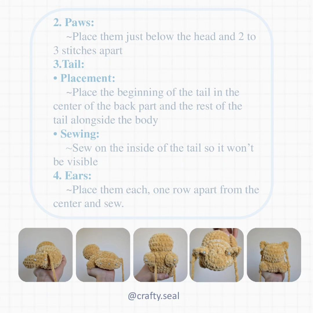 Free Crochet Pattern: Adorable Fluffy Kitty Amigurumi