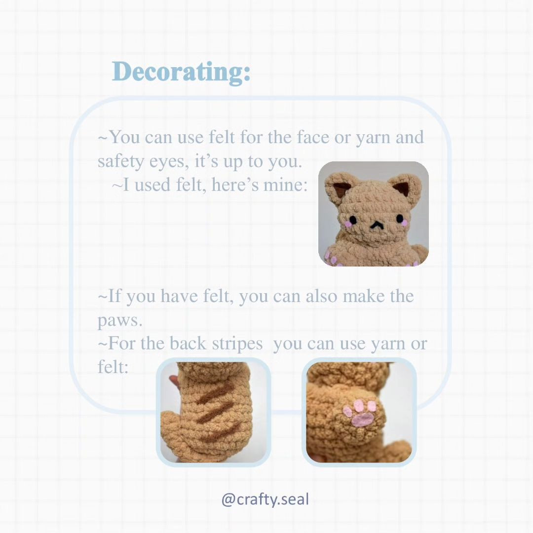 Free Crochet Pattern: Adorable Fluffy Kitty Amigurumi