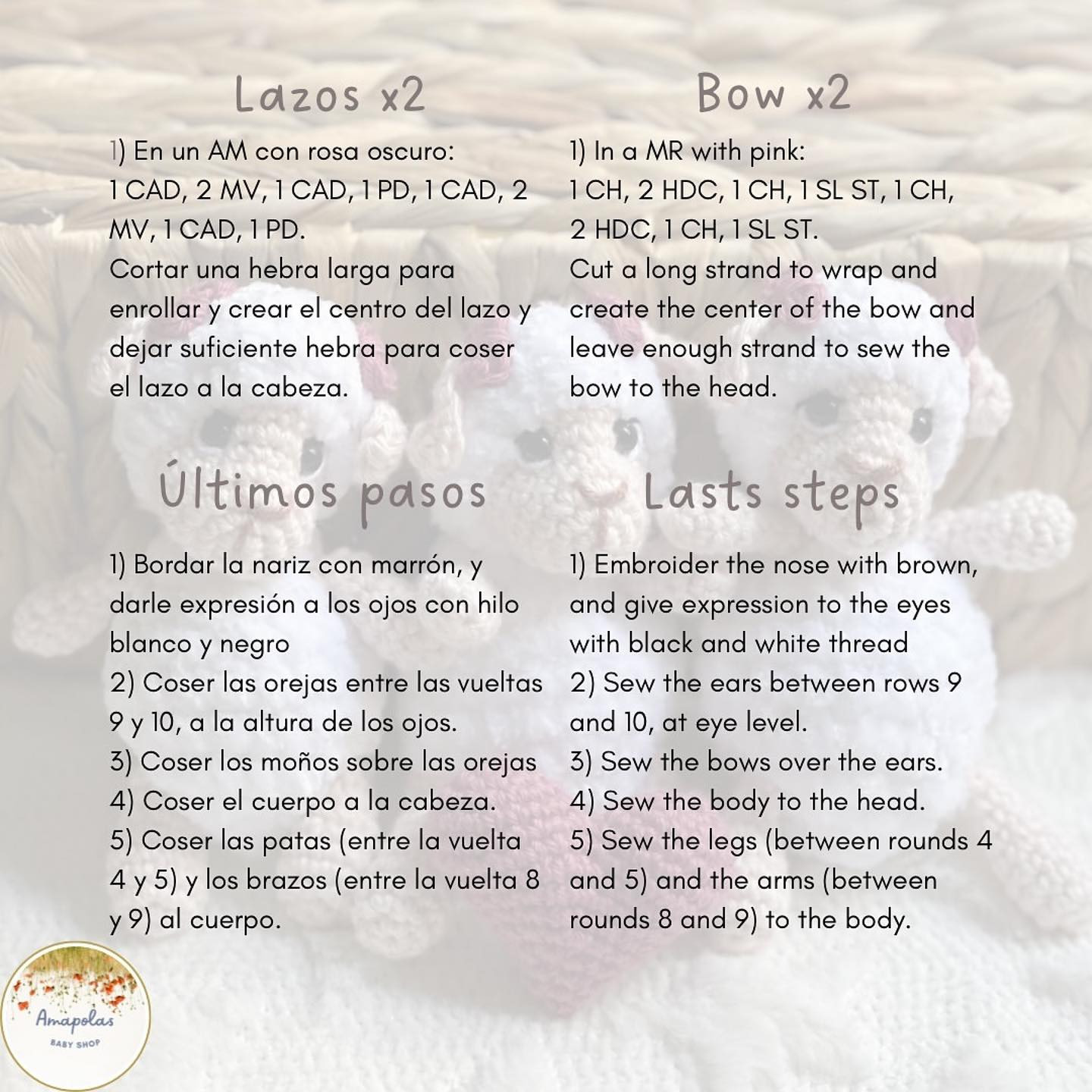 Free Crochet Pattern: Adorable Fluffy Lambs
