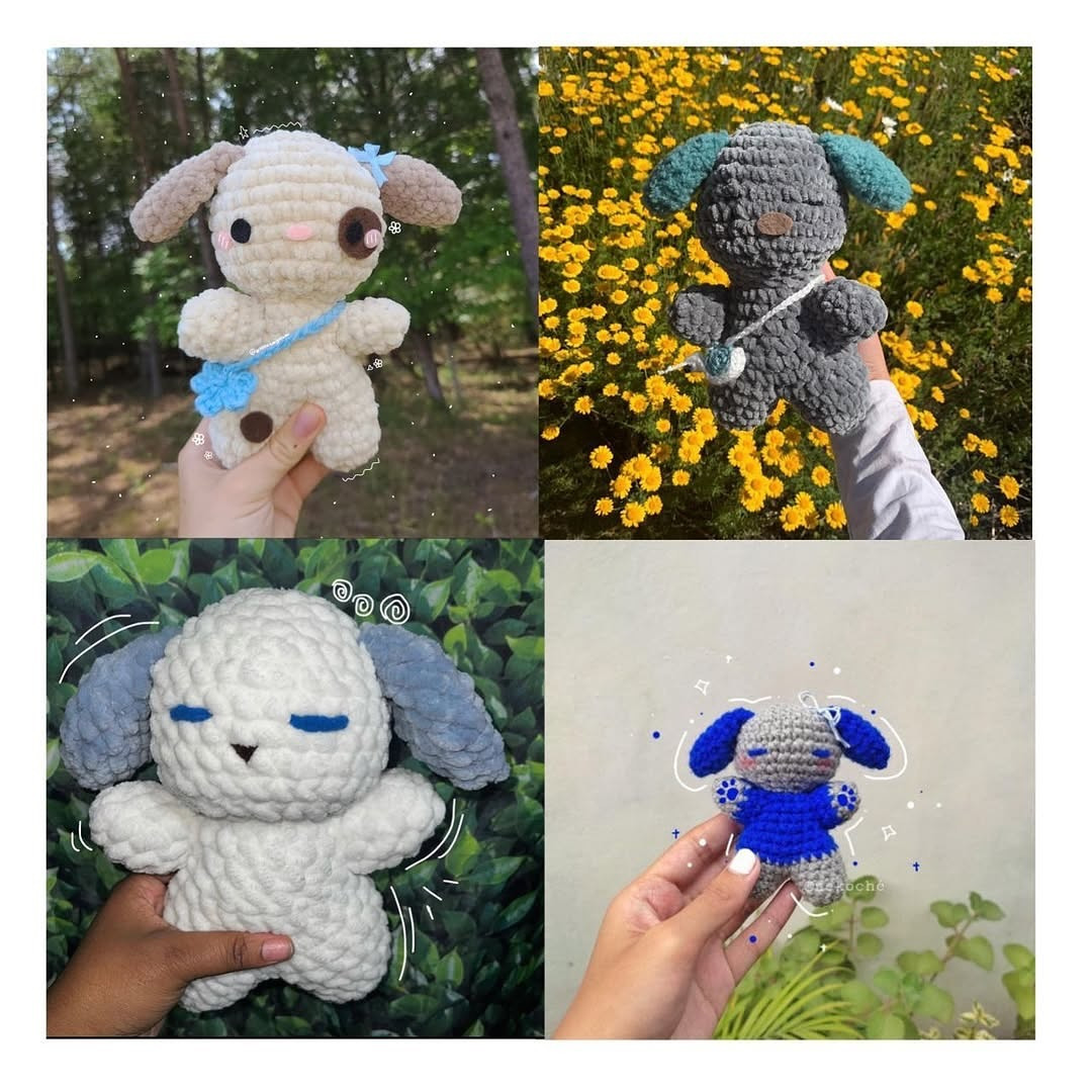 Free Crochet Pattern: Adorable Fluffy Puppy Amigurumi