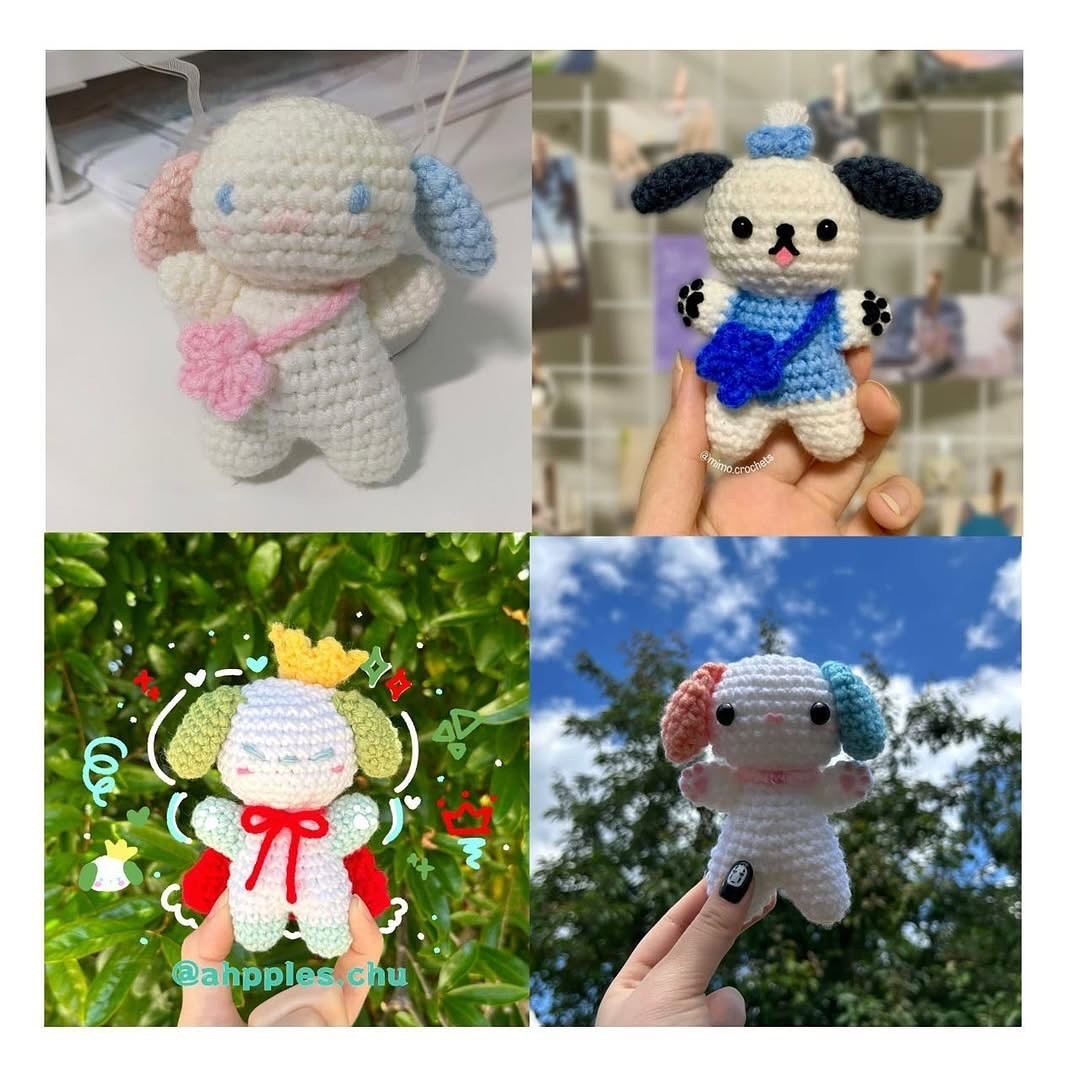 Free Crochet Pattern: Adorable Fluffy Puppy Amigurumi