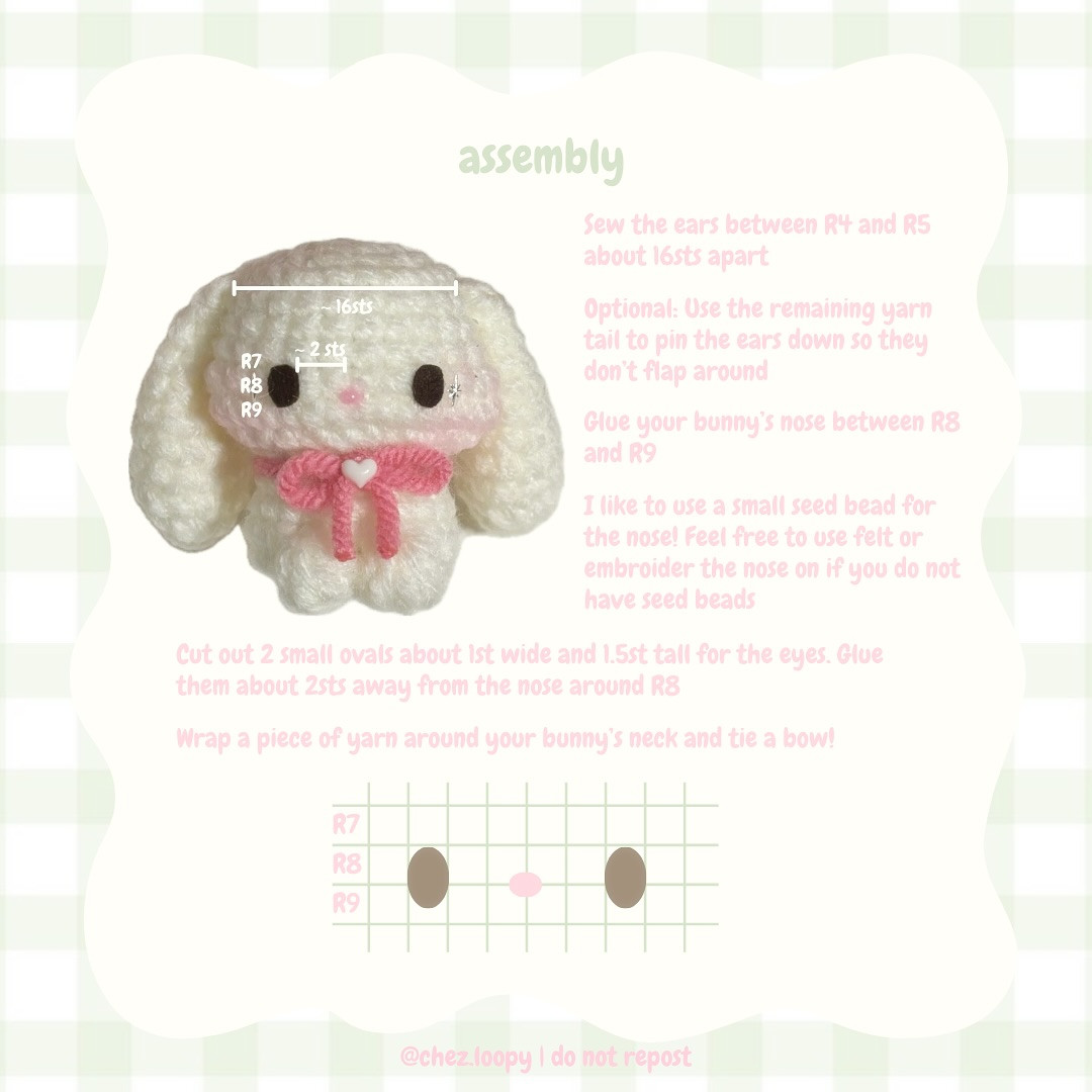 Free Crochet Pattern: Adorable Fluffy Puppy Amigurumi baby bunny free pattern!!