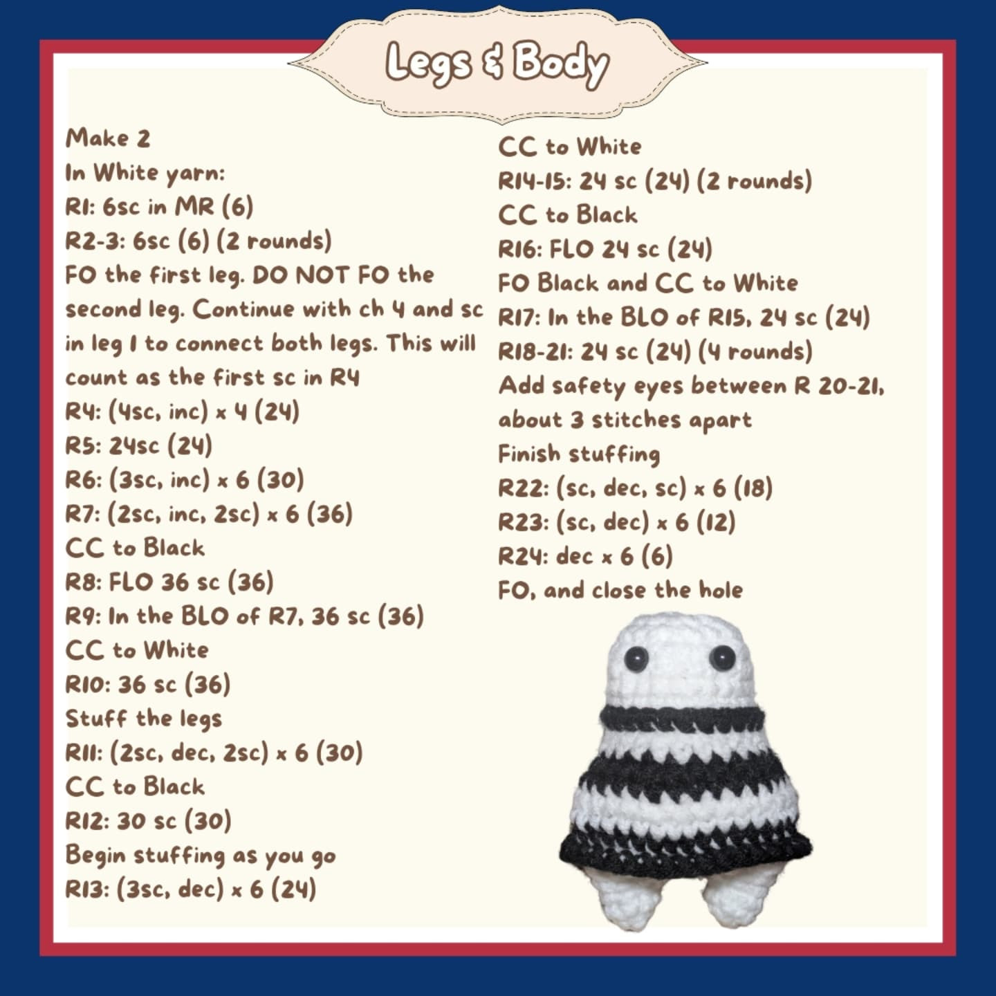 Free Crochet Pattern: Adorable French Baker Cat Amigurumi