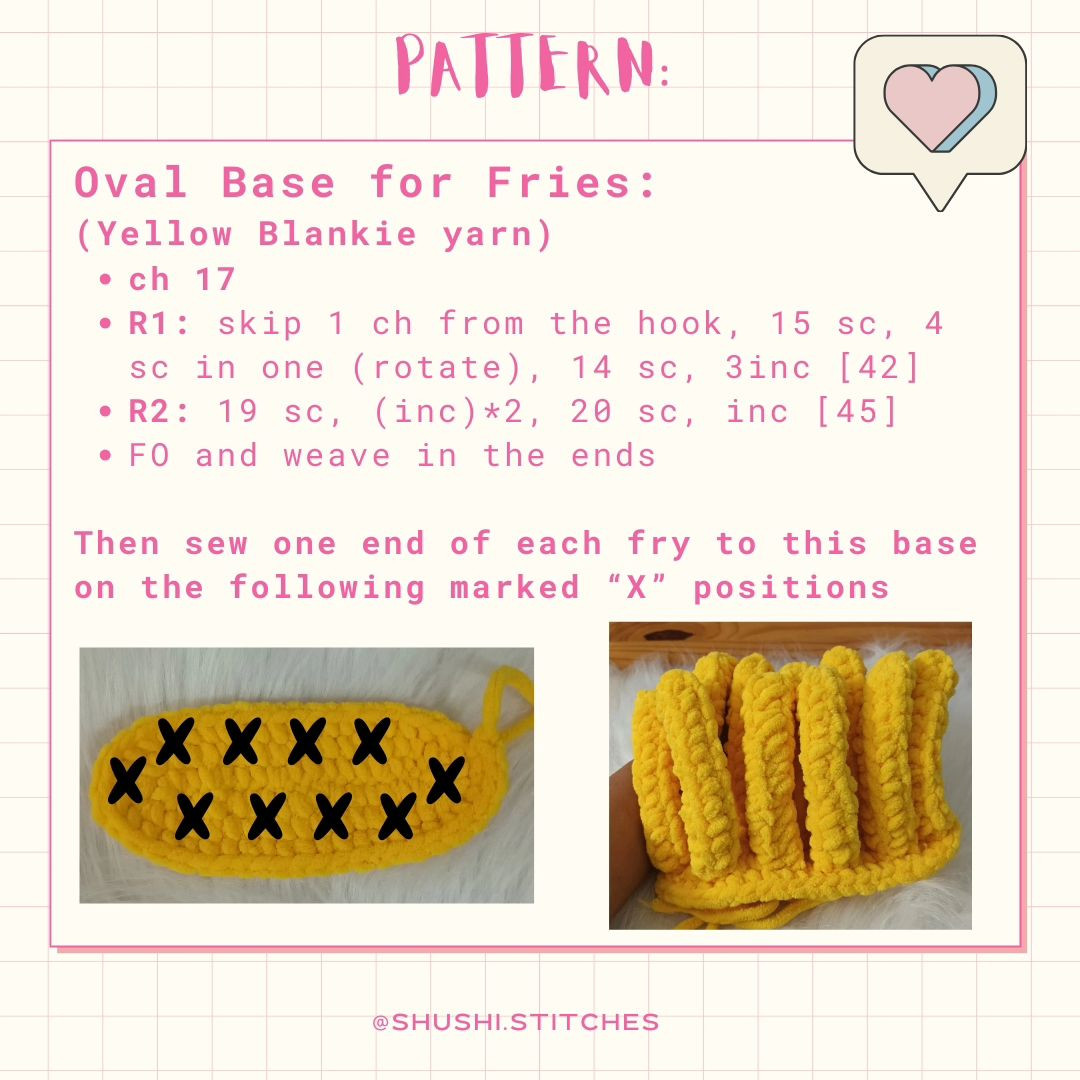 Free Crochet Pattern: Adorable Fries Pillow Plushie