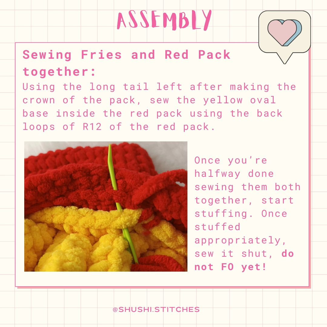 Free Crochet Pattern: Adorable Fries Pillow Plushie