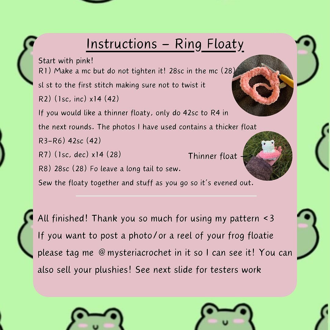 Free Crochet Pattern: Adorable Frog in a Floaty Ring!
