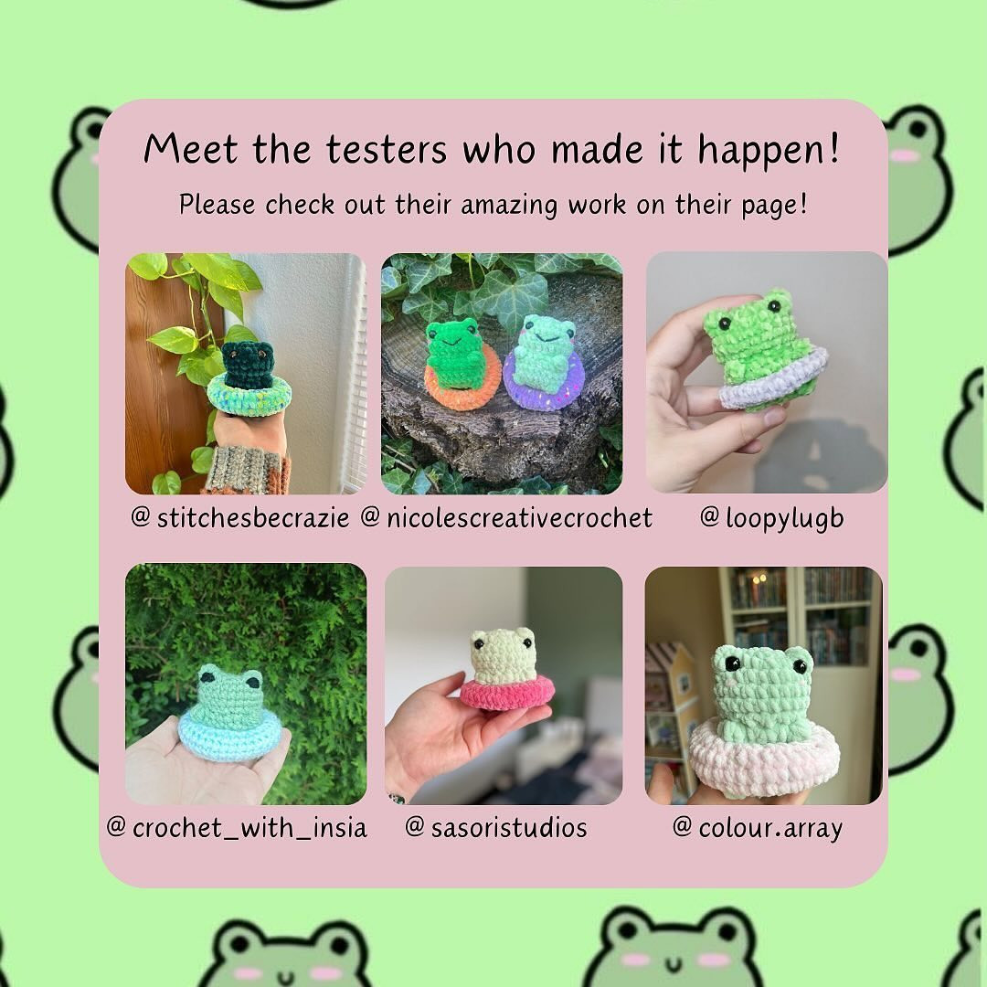 Free Crochet Pattern: Adorable Frog in a Floaty Ring!