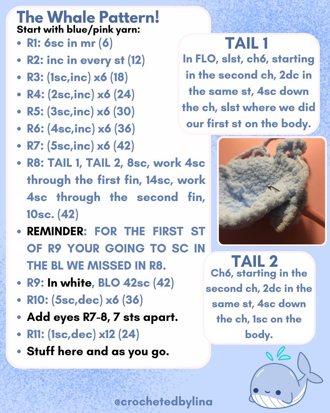 Free Crochet Pattern: Adorable Fruit Whales!
