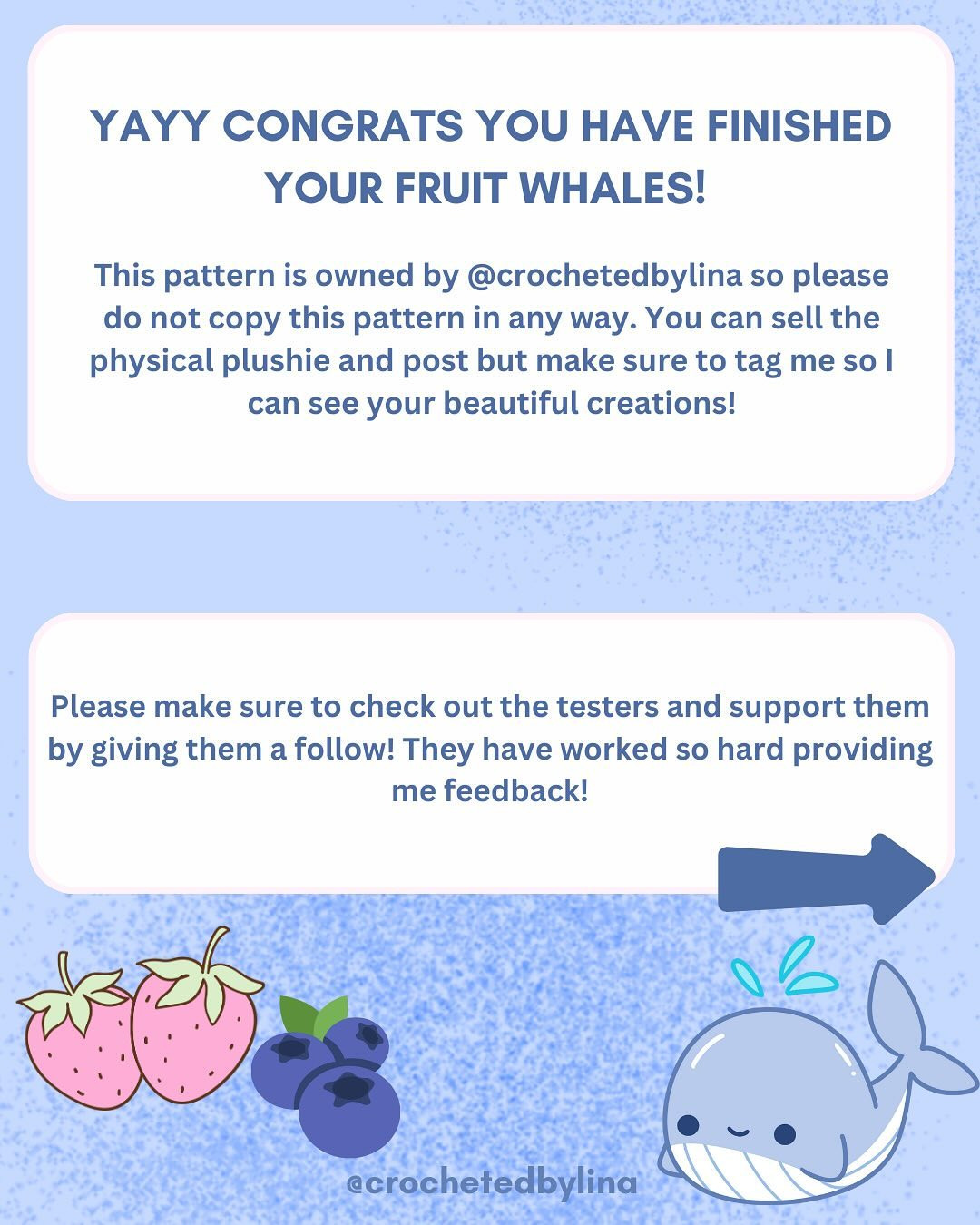 Free Crochet Pattern: Adorable Fruit Whales!