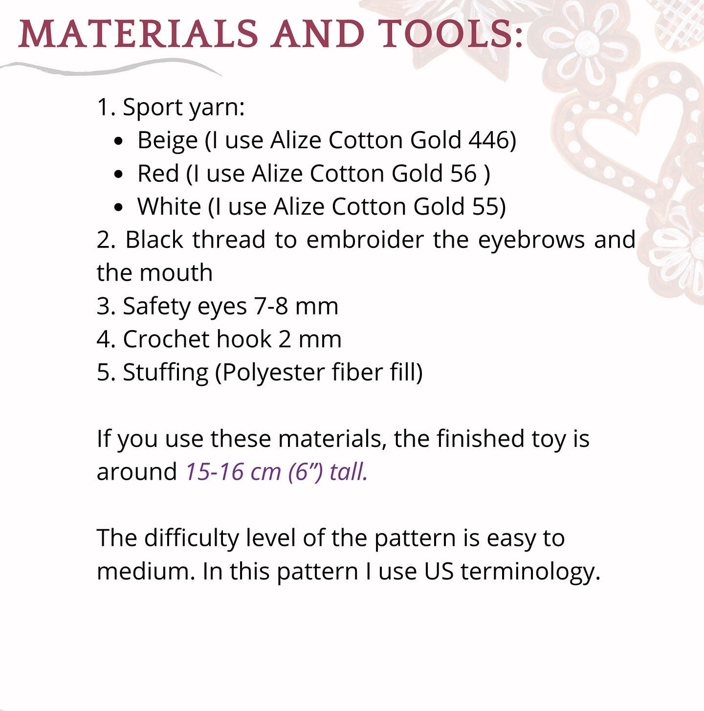 Free Crochet Pattern: Adorable Gingerbread Girl Amigurumi