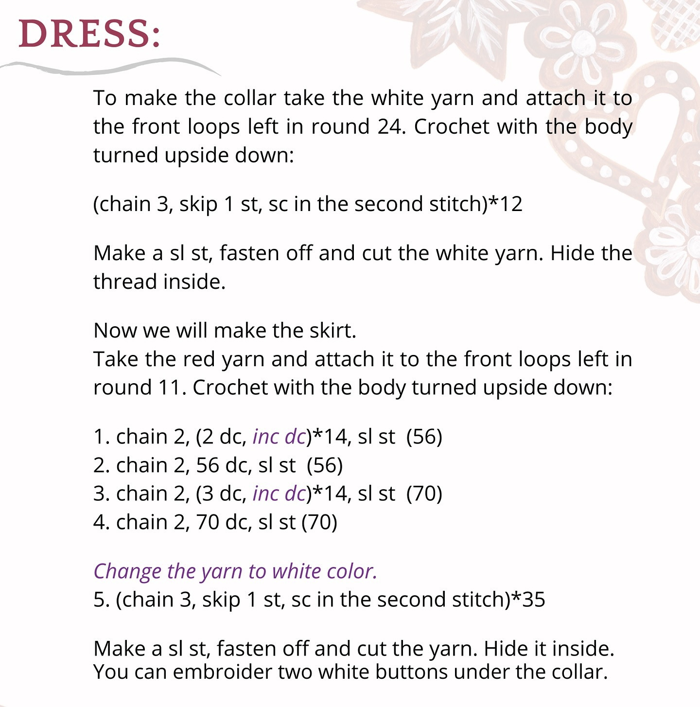 Free Crochet Pattern: Adorable Gingerbread Girl Amigurumi