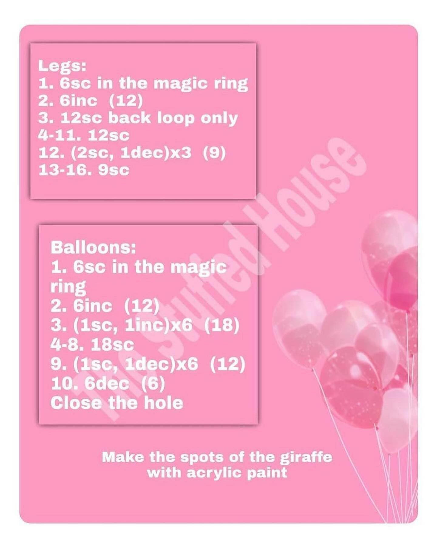 Free Crochet Pattern: Adorable Giraffe with Balloons