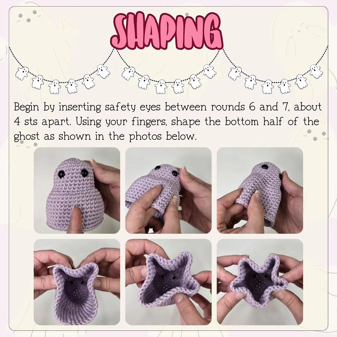 Free Crochet Pattern: Adorable Glow-in-the-Dark Ghosts