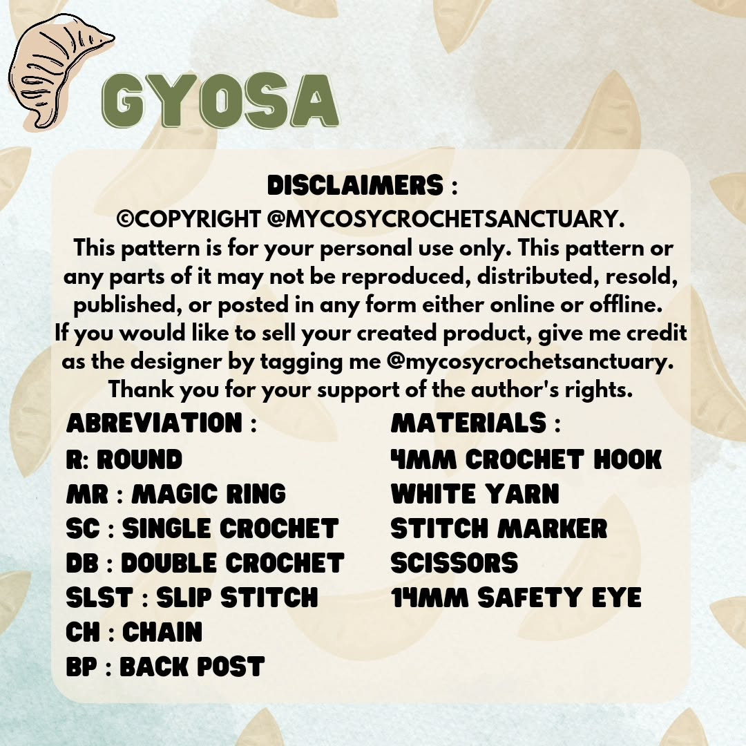 Free Crochet Pattern: Adorable Gyoza & Bao