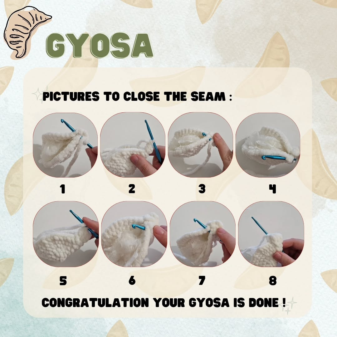 Free Crochet Pattern: Adorable Gyoza & Bao