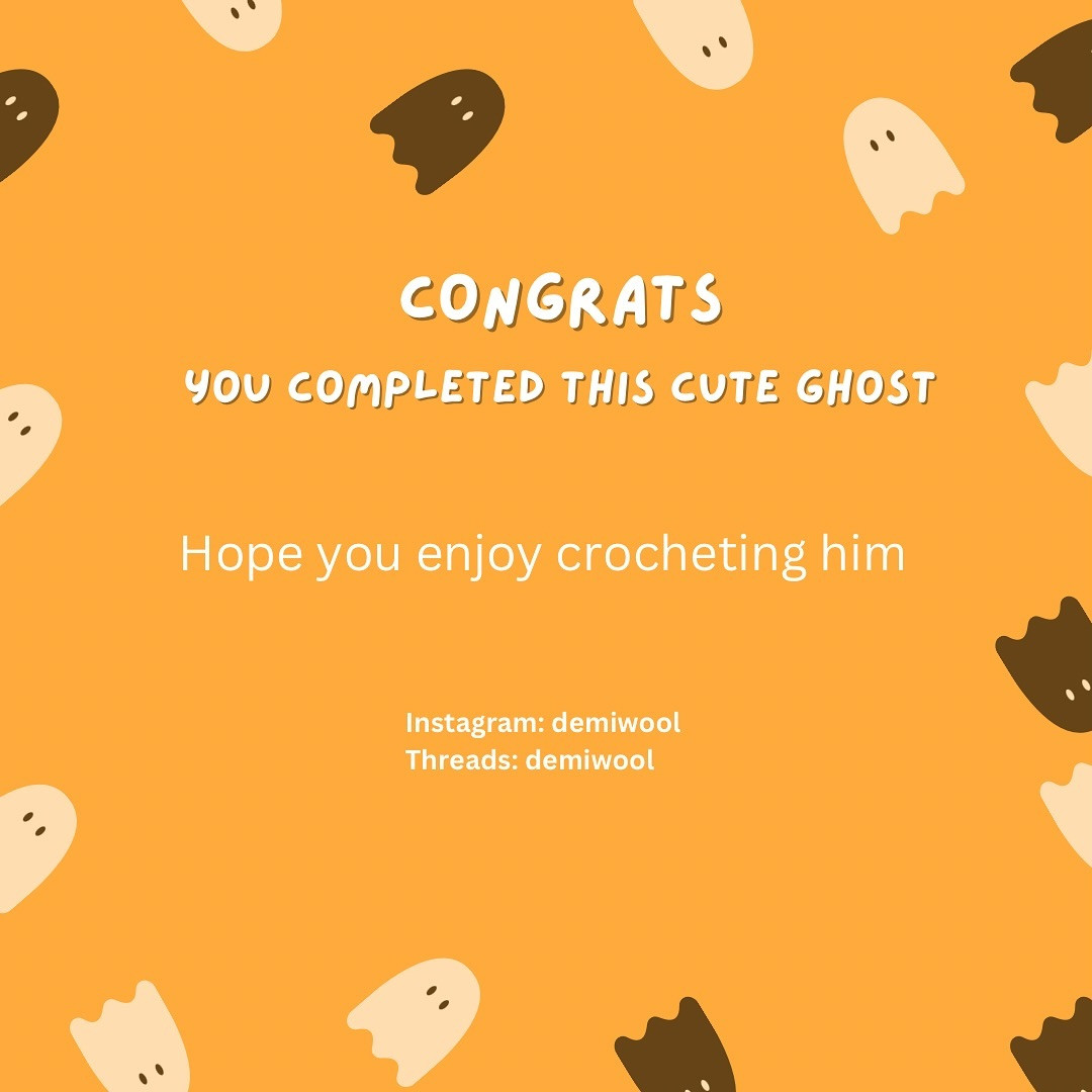Free Crochet Pattern: Adorable Halloween Ghost