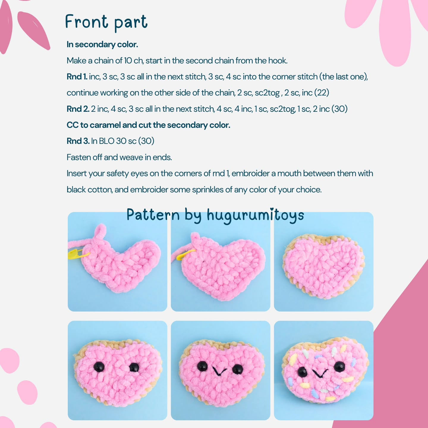 Free Crochet Pattern: Adorable Heart-Shaped Cookies!