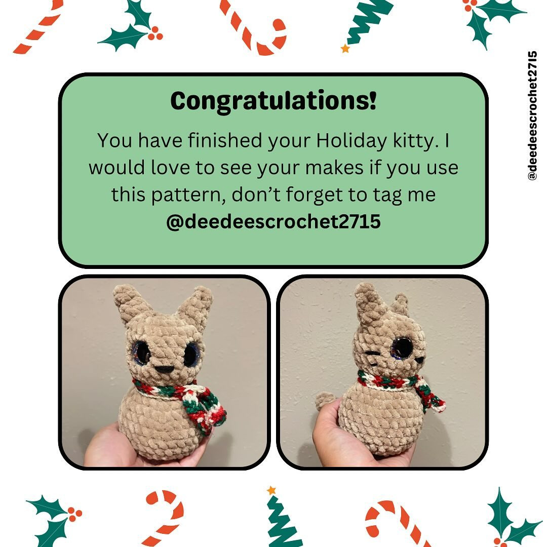 Free Crochet Pattern: Adorable Holiday Kitty