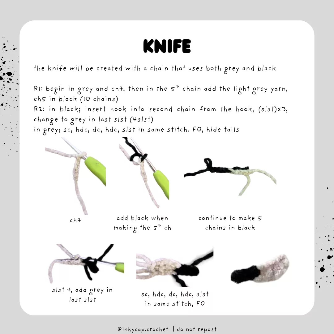 Free Crochet Pattern: Adorable Knife Cat Amigurumi