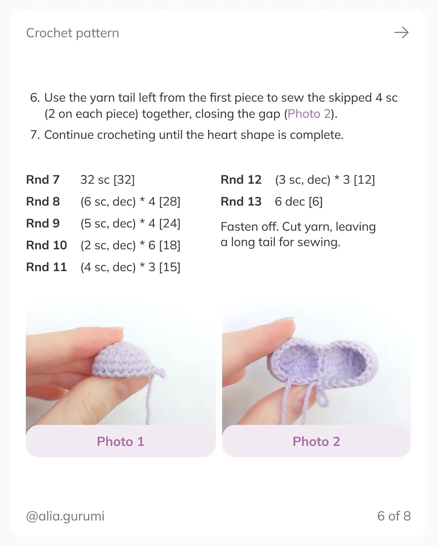 Free Crochet Pattern: Adorable Knitted Heart