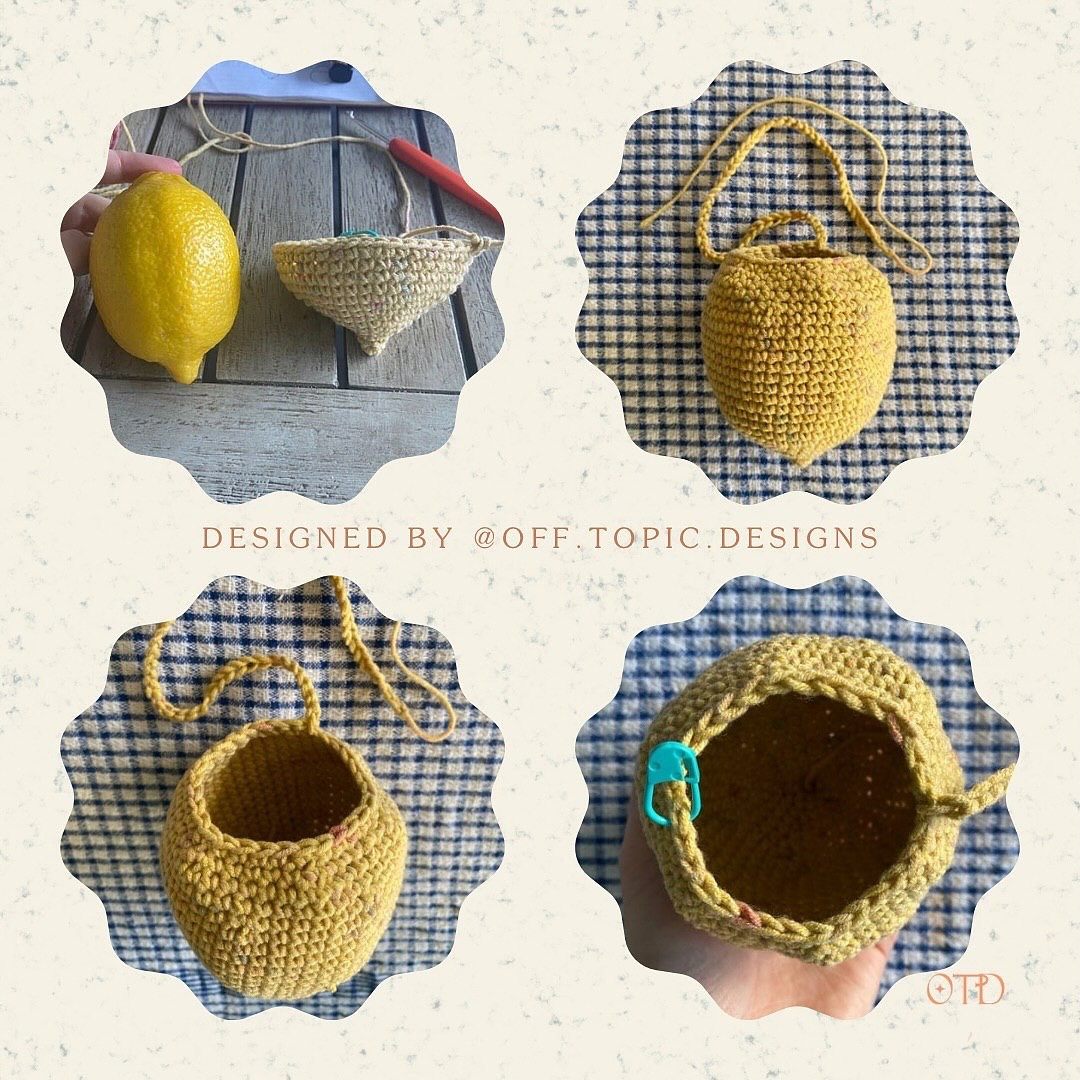Free Crochet Pattern: Adorable Lemon Pouch