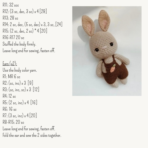Free Crochet Pattern: Adorable Little Bunnies