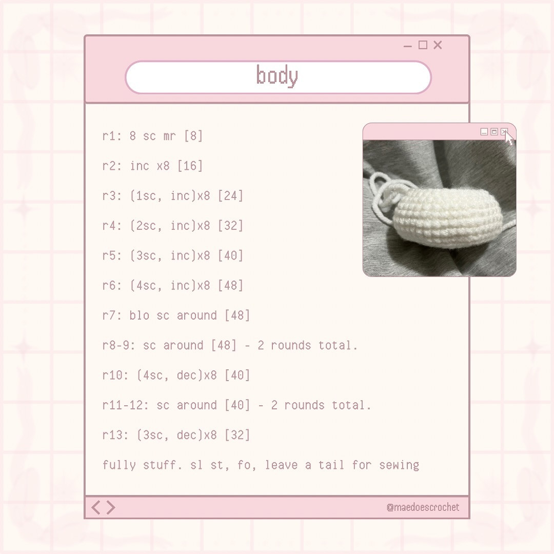 Free Crochet Pattern: Adorable Little Bunny ♡ little bunny free pattern 🐰🎀