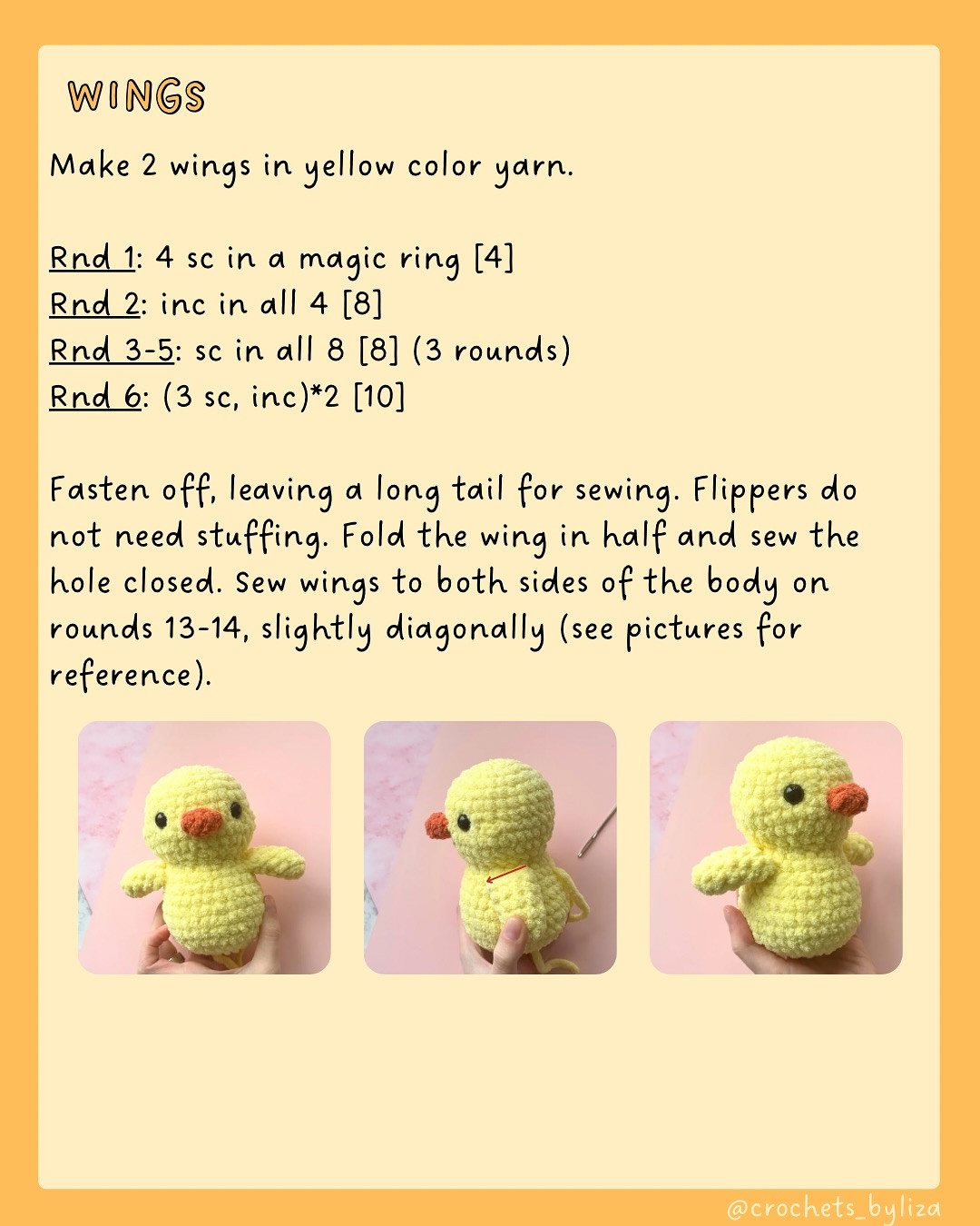 Free Crochet Pattern: Adorable Little Chick Little Chick!🐥
