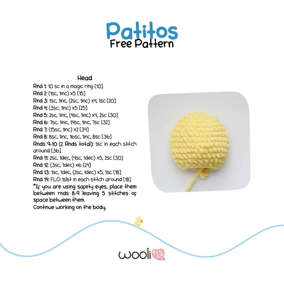 Free Crochet Pattern: Adorable Little Ducklings