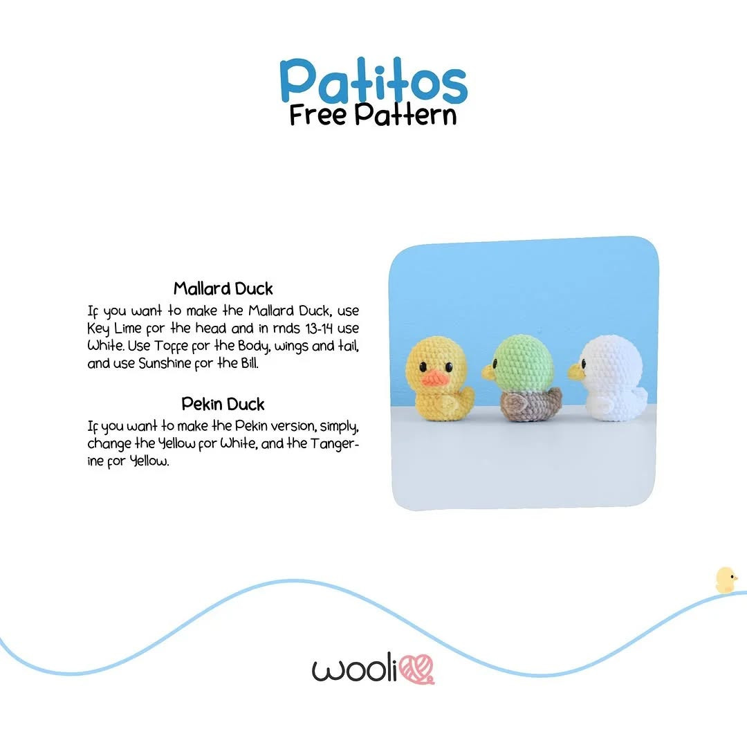Free Crochet Pattern: Adorable Little Ducklings