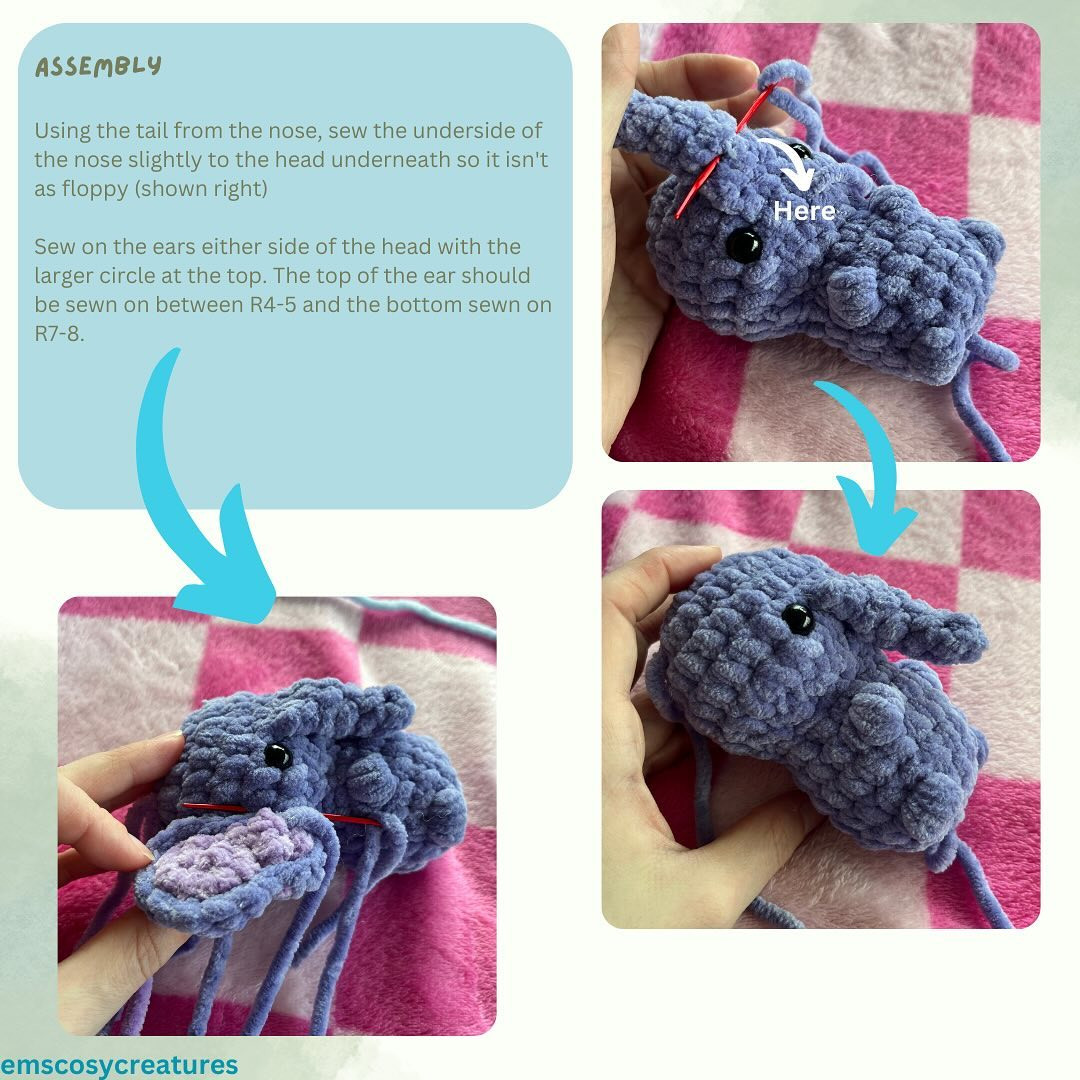 Free Crochet Pattern: Adorable Little Elephant Amigurumi