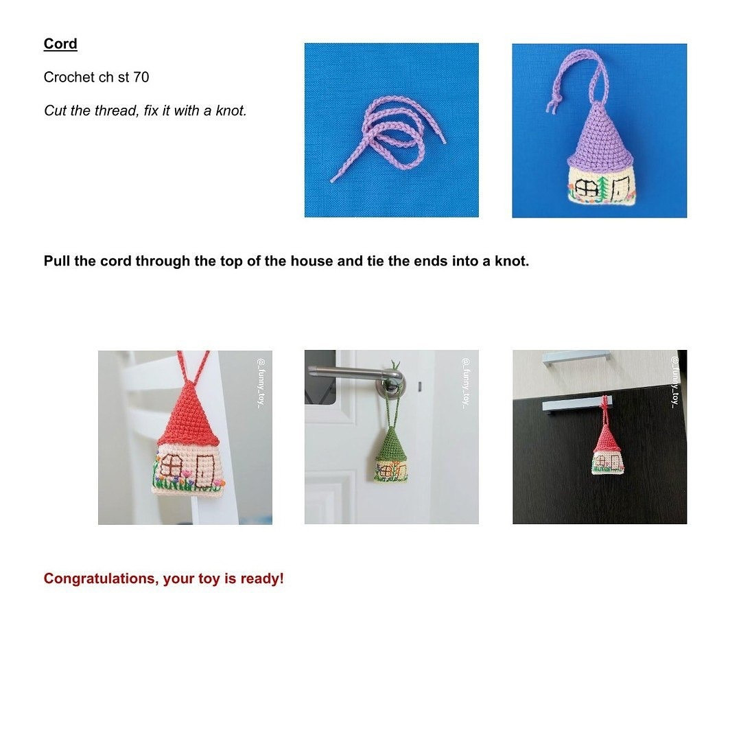 Free Crochet Pattern: Adorable Little Houses