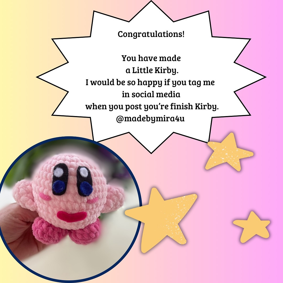 Free Crochet Pattern: Adorable Little Kirby Amigurumi