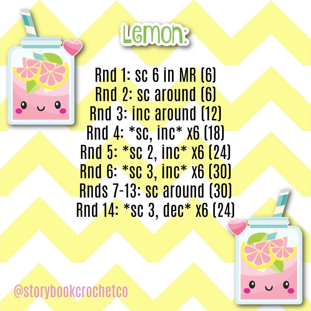 Free Crochet Pattern: Adorable Little Lemons