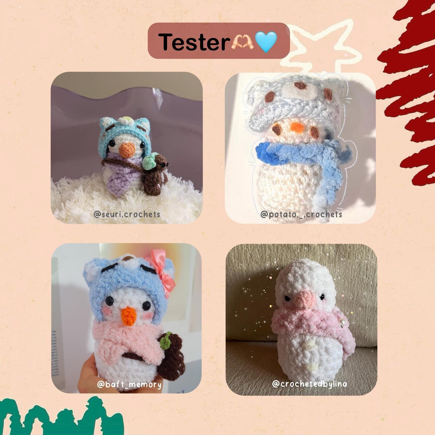 Free Crochet Pattern: Adorable Low-Sew Snowman