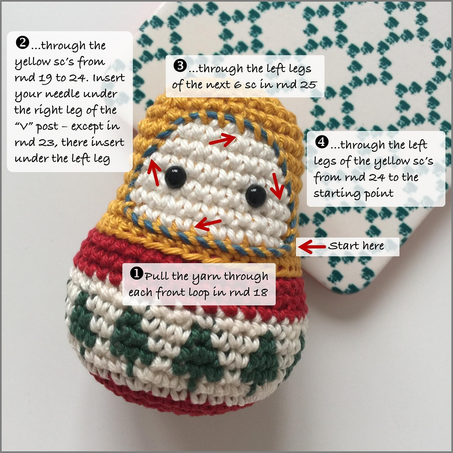 Free Crochet Pattern: Adorable Matryoshka Doll Ornament