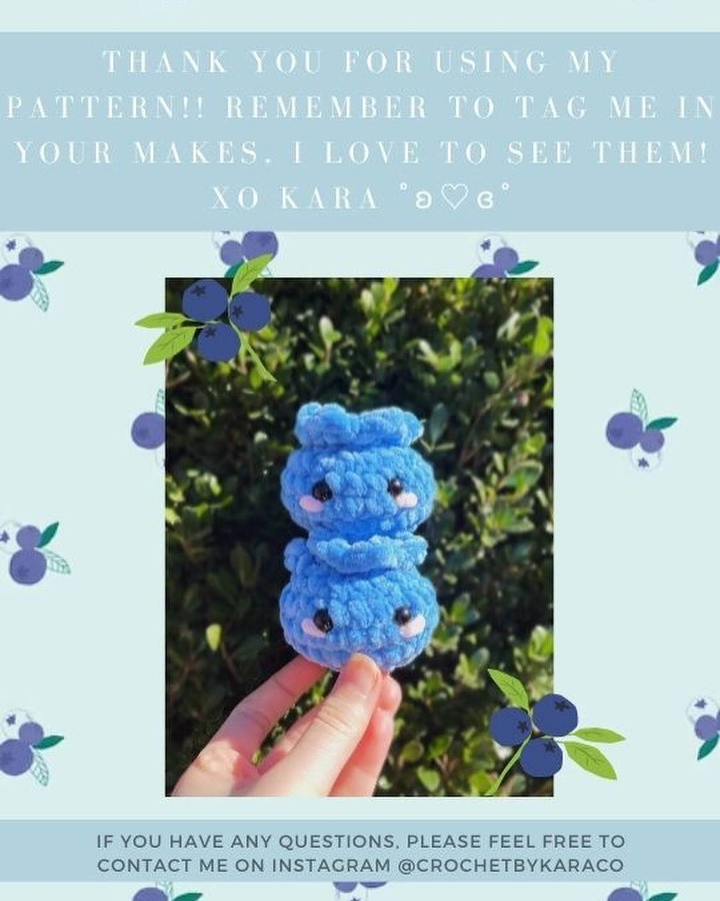 Free Crochet Pattern: Adorable Mini Blueberry Amigurumi